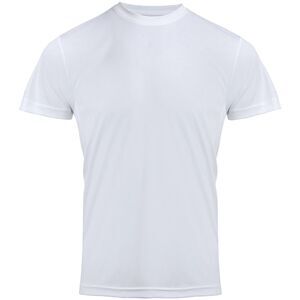 Premier Mens Chefs Coolchecker Short Sleeve T-Shirt / White